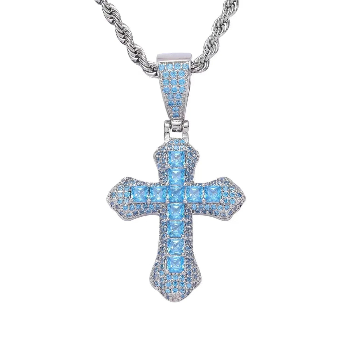 Iced Cross Pendant - Luxuria Jewellery