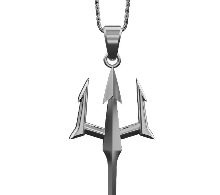 Trident Pendant With Chain - Luxuria Jewellery