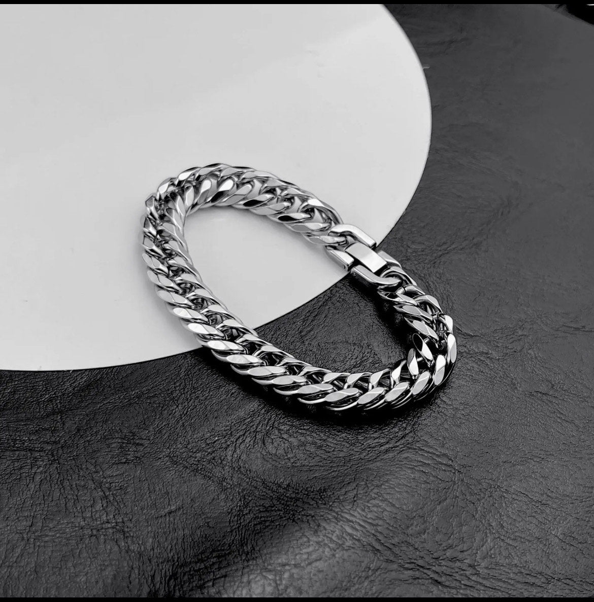Silver Chromic Stainless Steel Bracelet