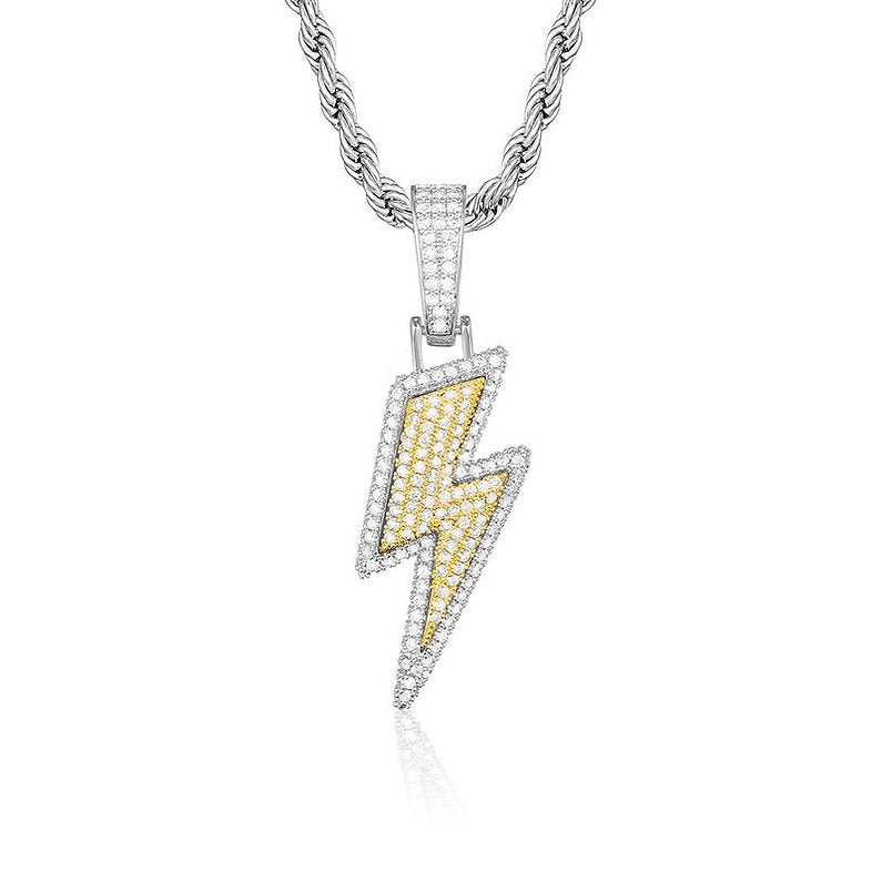 Lightning Bolt Pendant With Chain - Luxuria Jewellery