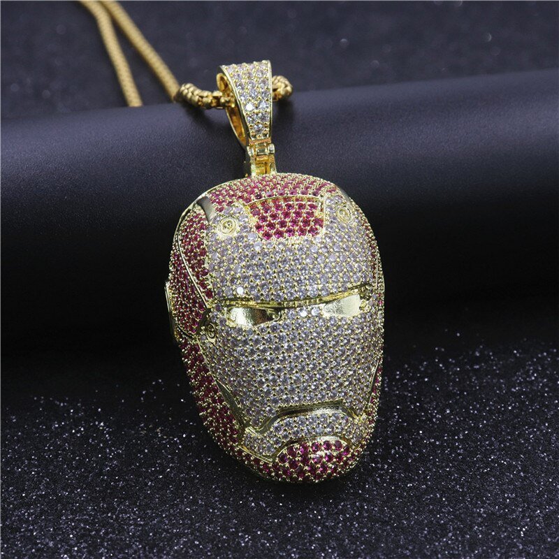 Marvel Ironman Pendant With Chain - Luxuria Jewellery